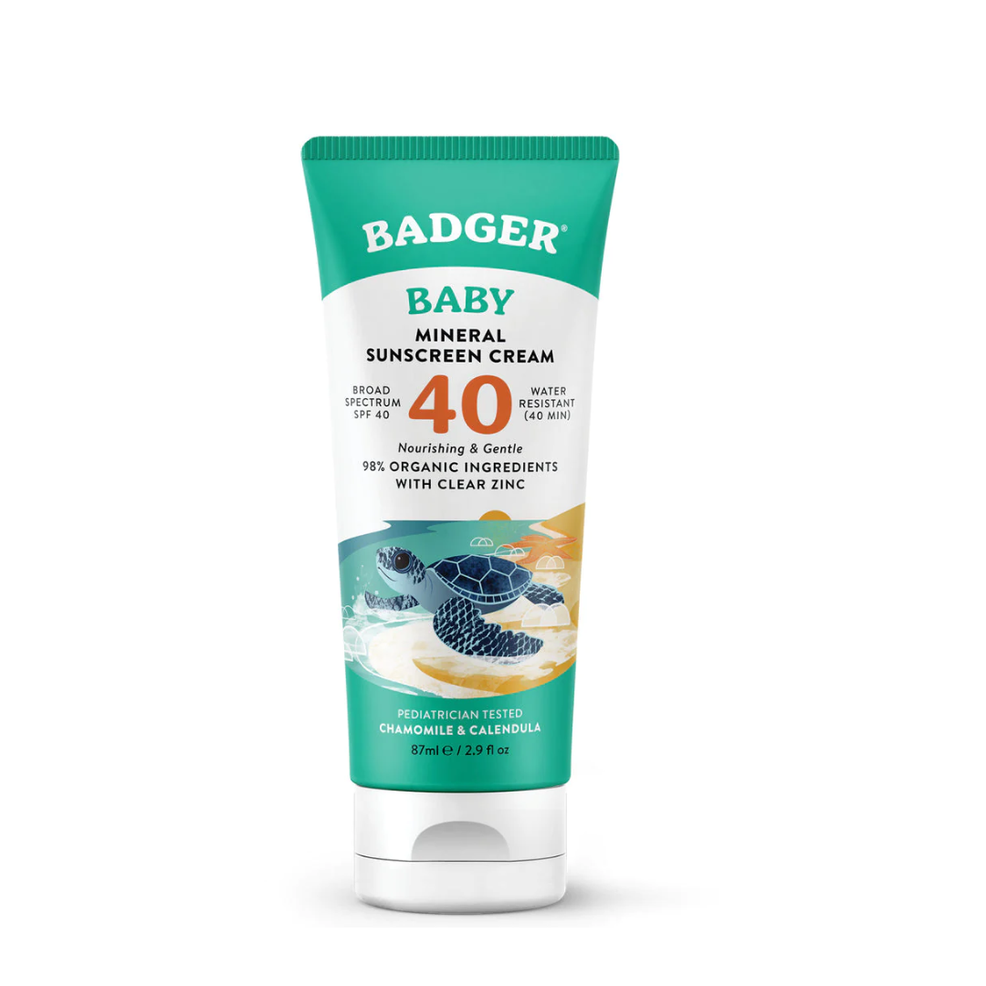 Protector Solar Baby orgánico & natural - SPF 40 - BABY SUNSCREEN BADGER SPF 40 - 2.9OZ