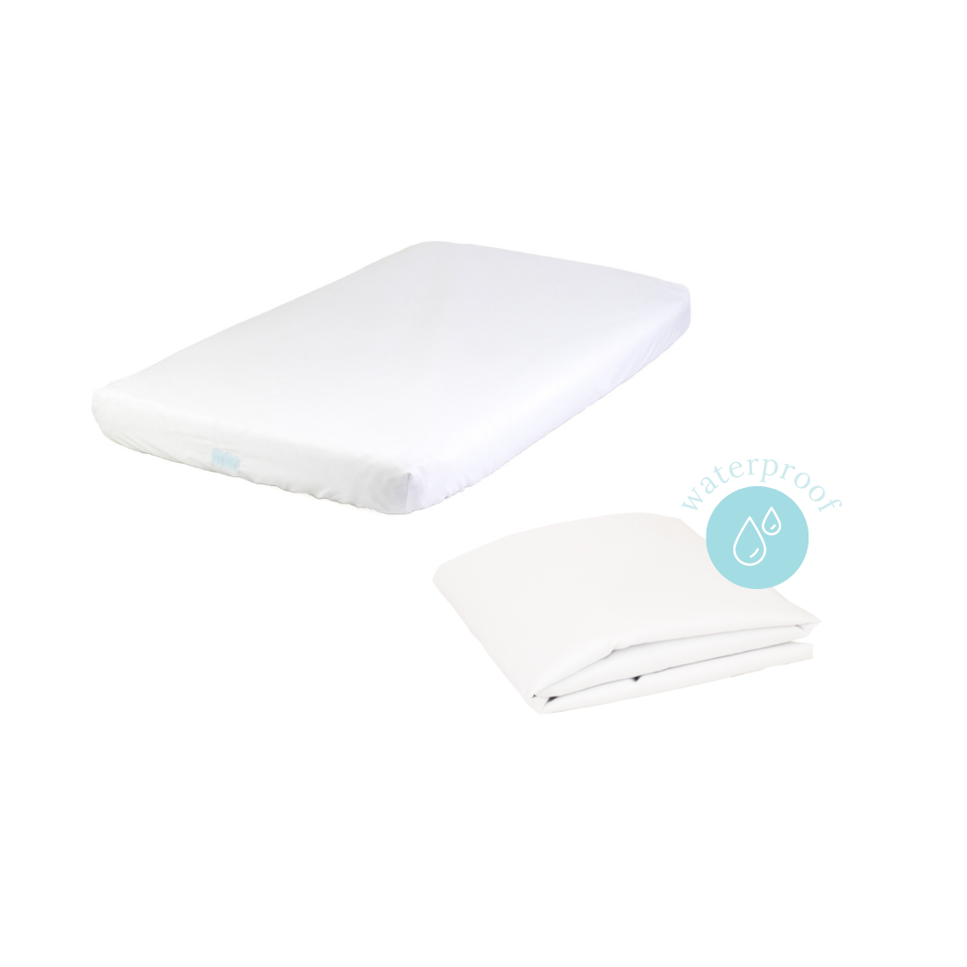 Colchón Cambiador con Funda Algodón + Funda Impermeable