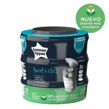 Repuesto de Sistema para desechar Pañales Twist & Click x 3 unidades