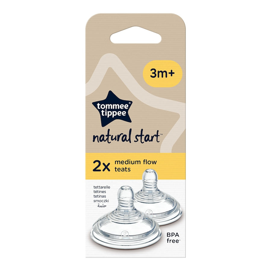 Tetinas Natural Start Flujo Mediano x 2 unidades