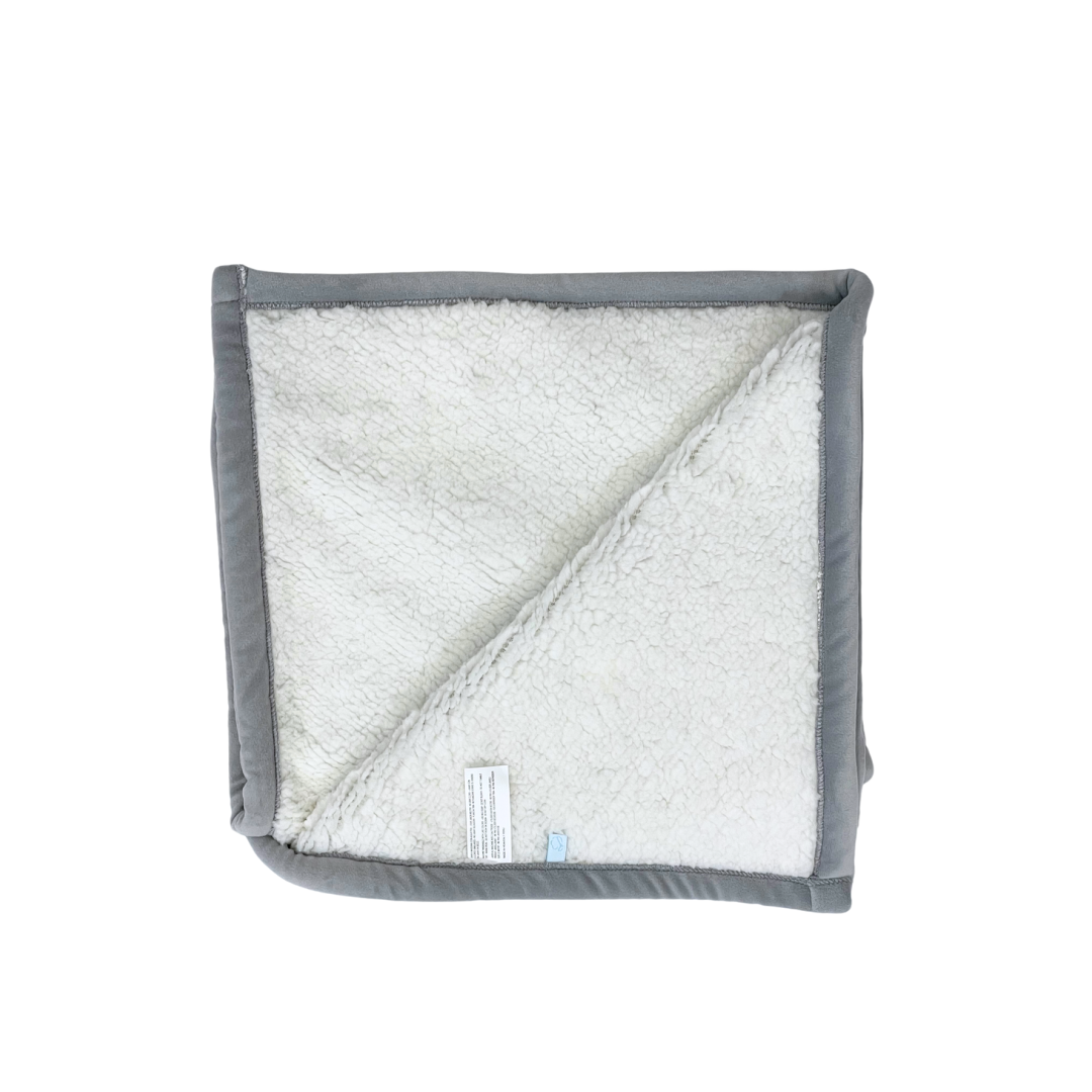 Manta Plush Sherpa Gris