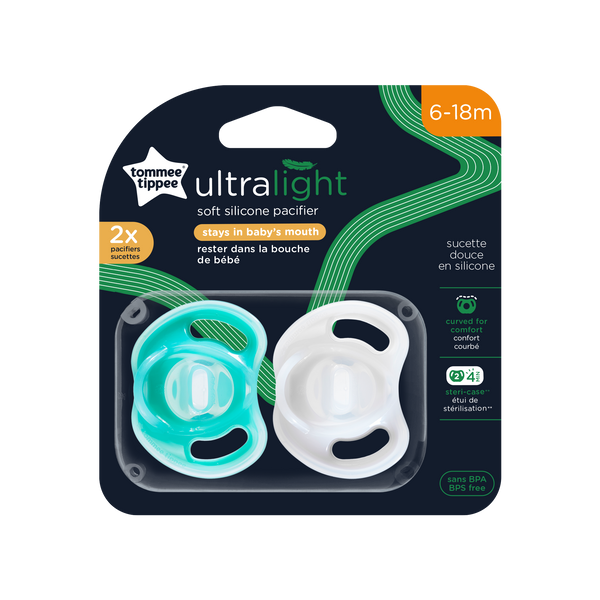 Chupones Ultra Light 6-18M Verde x 2 unidades