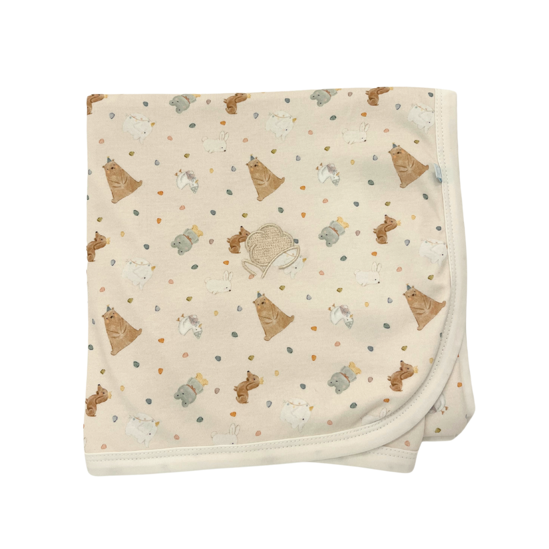 Manta Pima Beige con Pima Fiesta Ranita