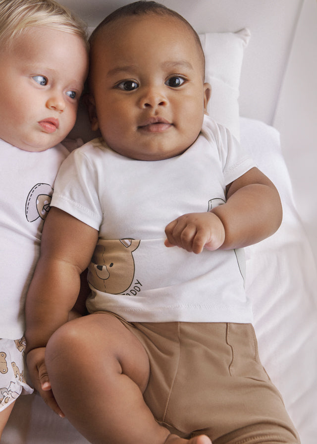 Conjunto Short/Polo Osito Conejito