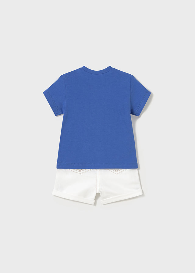 Conjunto Pantalón Corto Azul Perrito