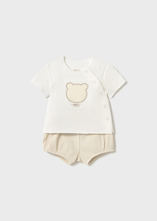 Conjunto Pantalon Osito Beige