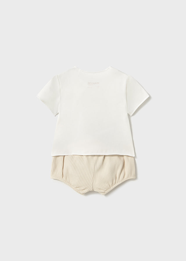 Conjunto Pantalon Osito Beige