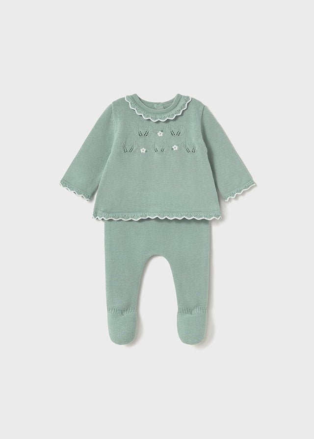 Conjunto Hilo Menta Niña