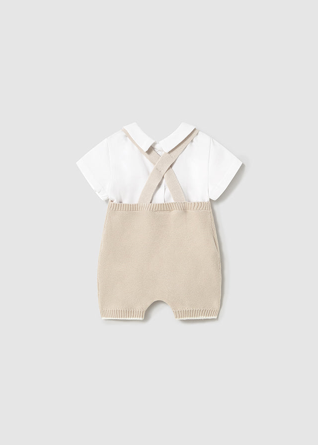 Conjunto Peto Tricot Beige