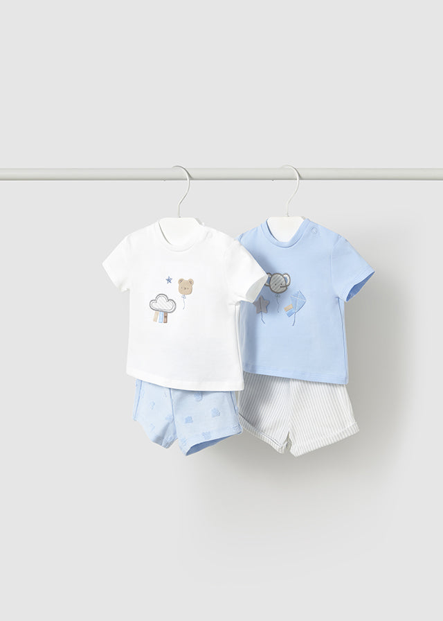 Conjunto Bebe Oso Celeste