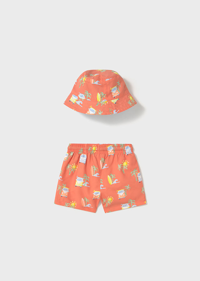 Conjunto Bañador con Gorro Combi