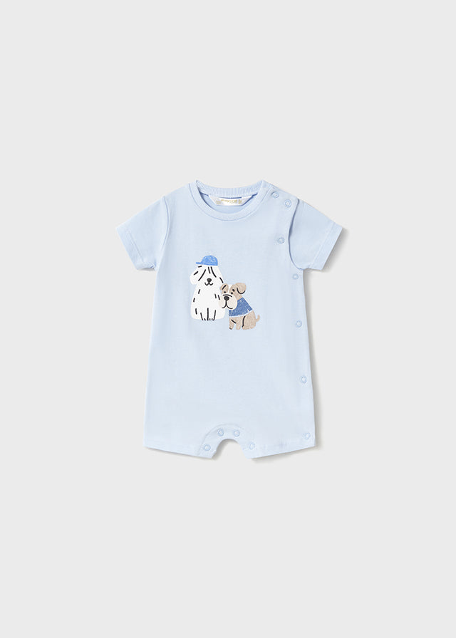 Romper Perritos Celeste