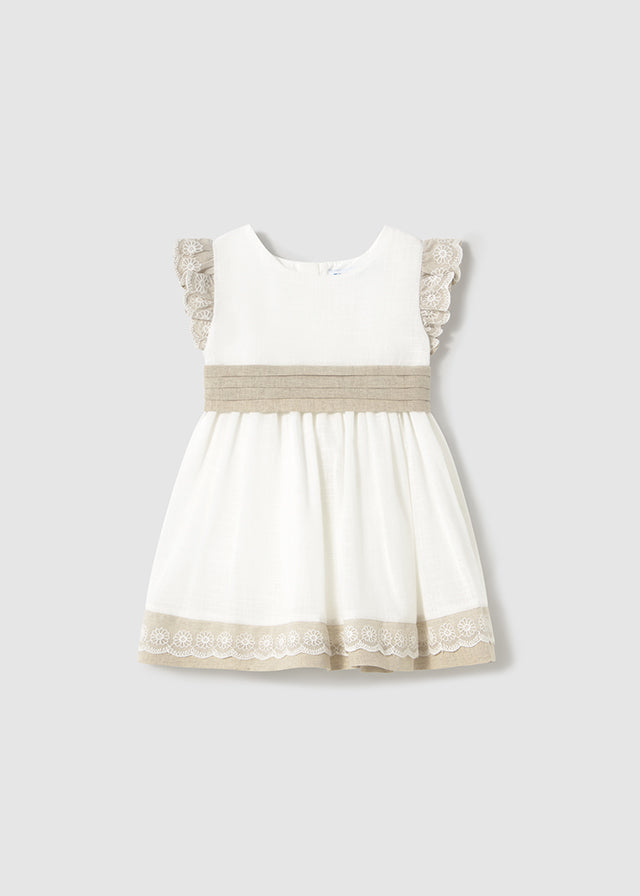 Vestido Combinado Lino