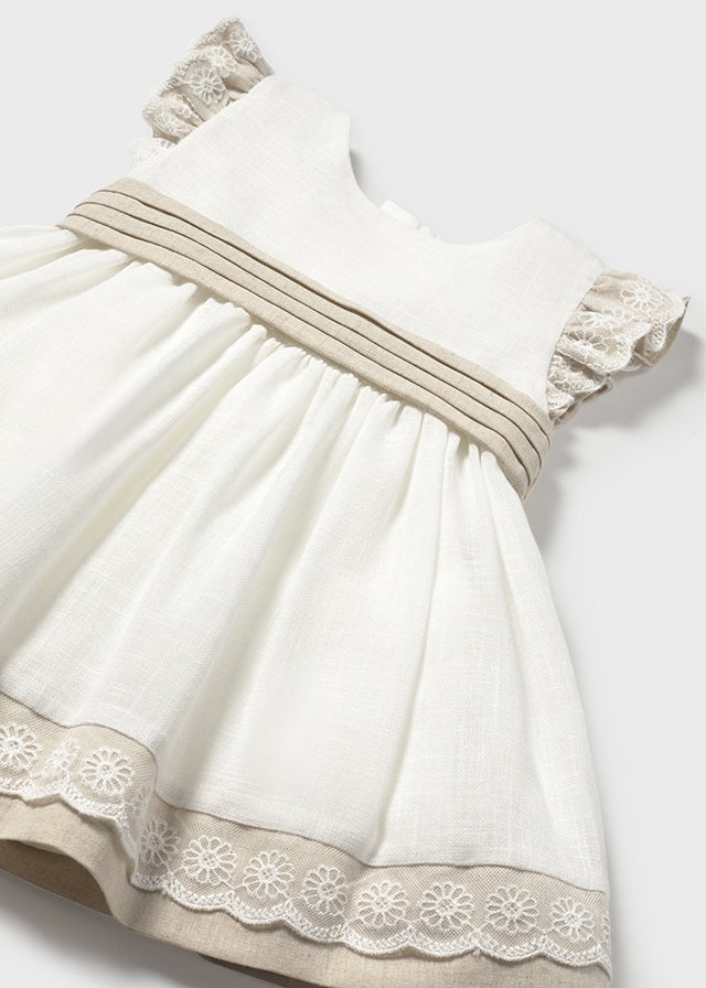 Vestido Combinado Lino