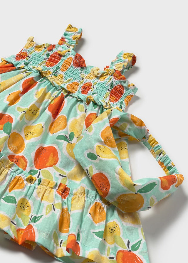 Vestido con Pañoleta Citricos