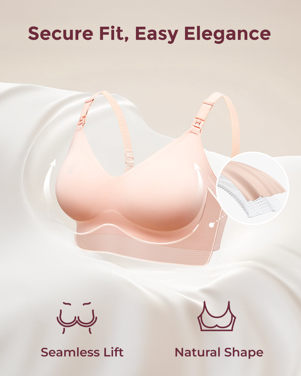 Brasier de Lactancia Ultra Suave Skin L