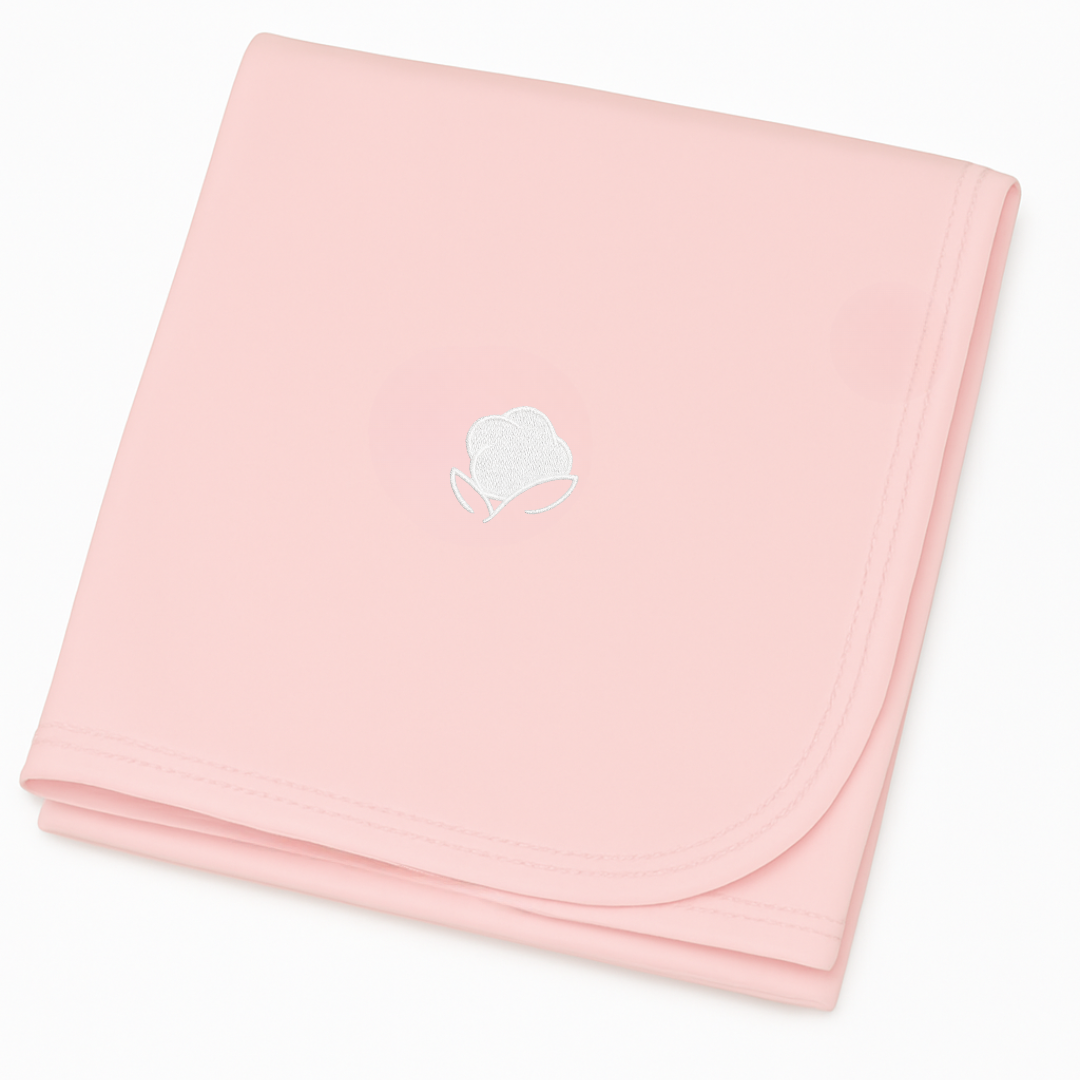 Manta Pima con Pima Rosa Bebé