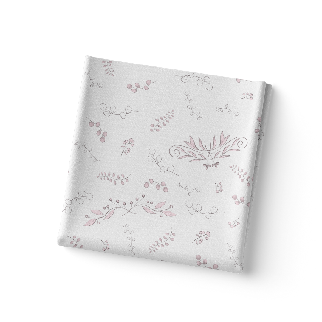 Sábana Bajera Estampada Cuna Botanical