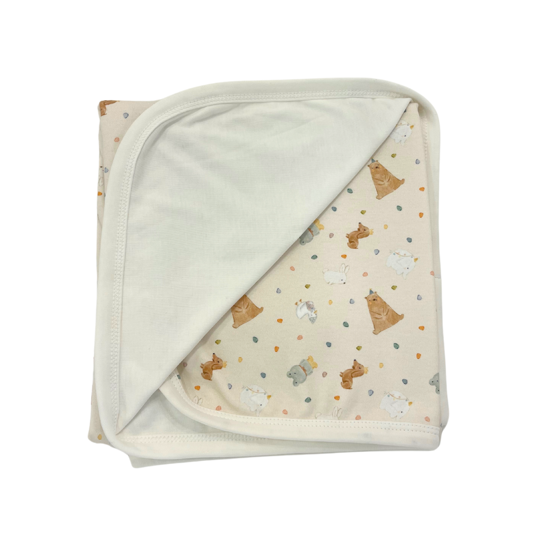 Manta Pima Beige con Pima Fiesta Ranita