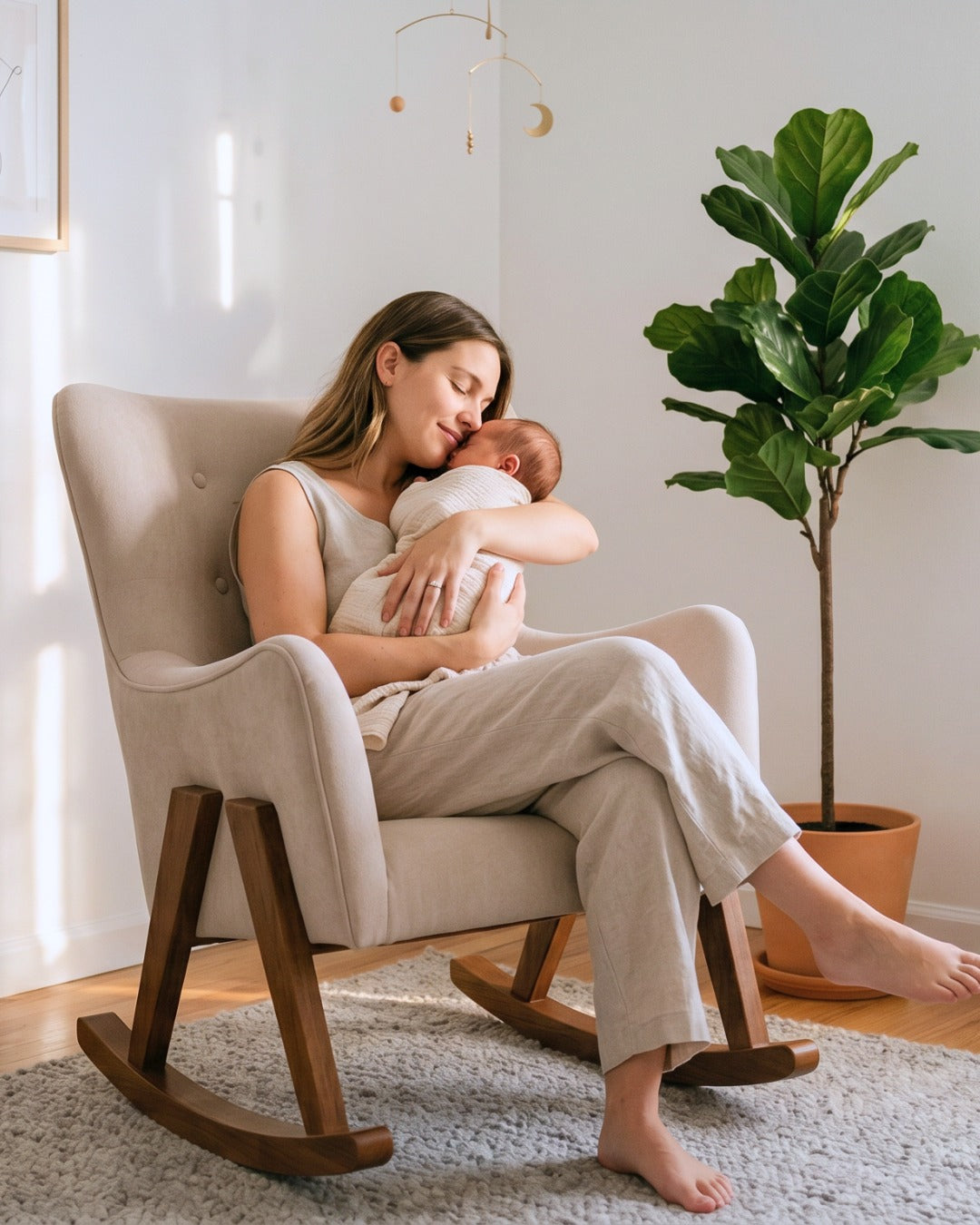 Mecedora Lactancia SOFT Beige