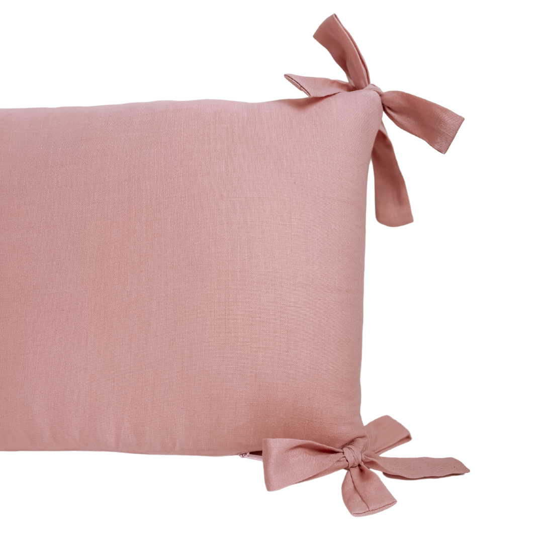 Protector de Cuna Lino Palo Rosa