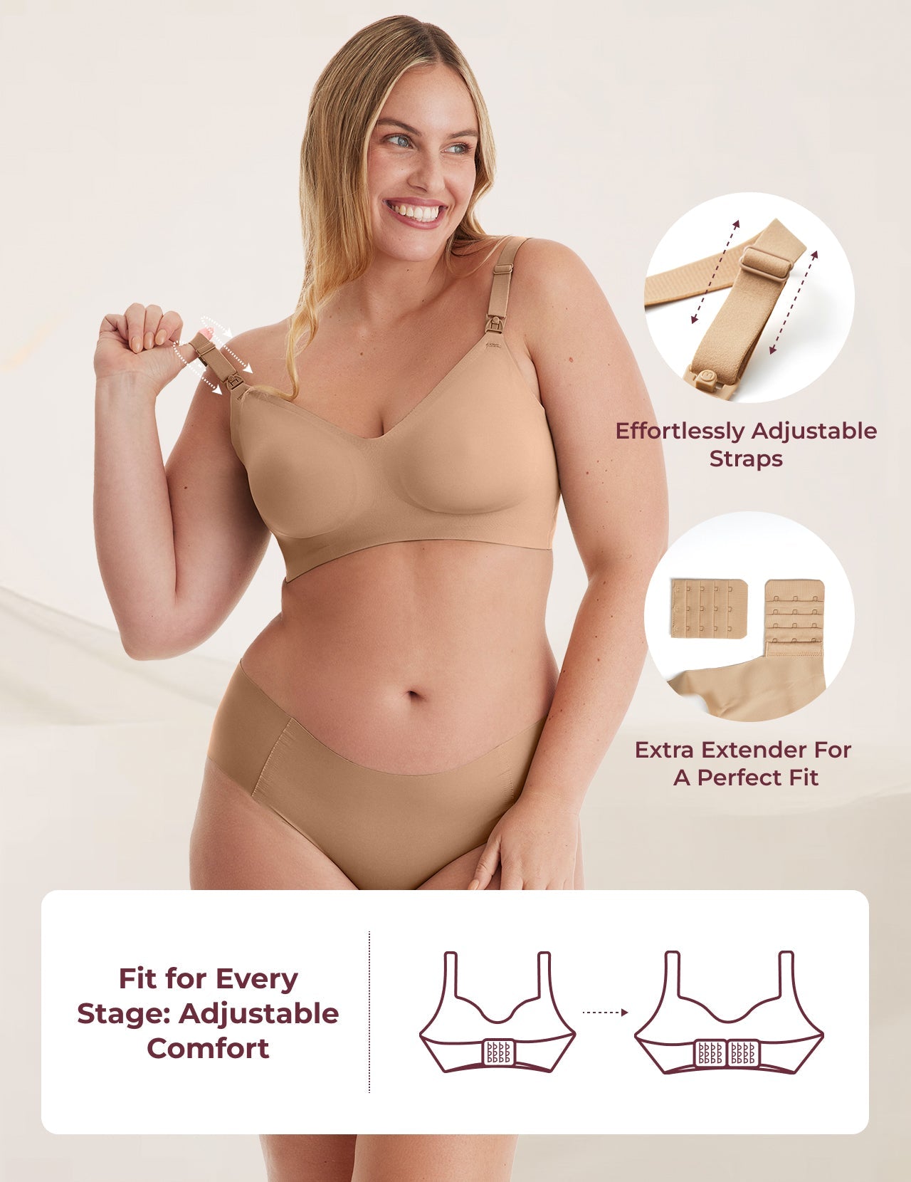 Brasier de Lactancia Ultra Suave Skin L