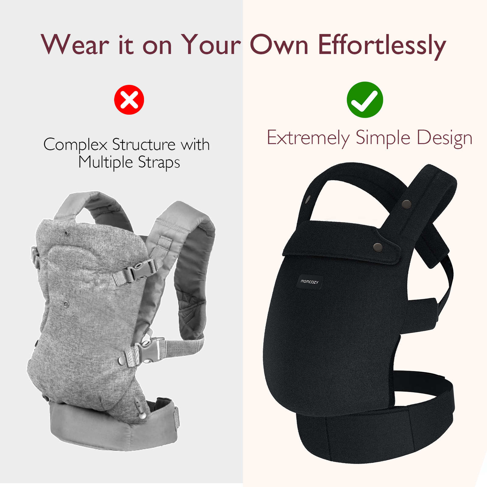 Portabebés Ergonómico Negro