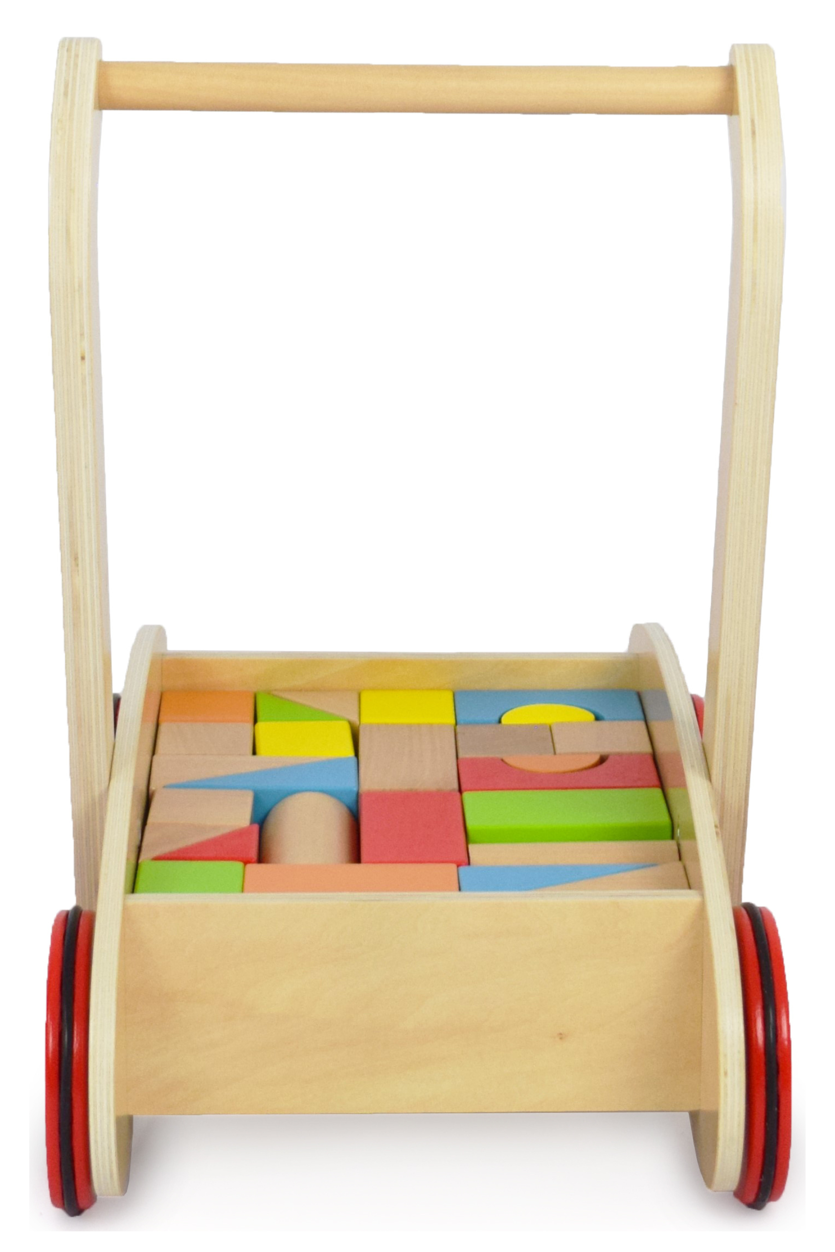 Carrito de empujar con bloques