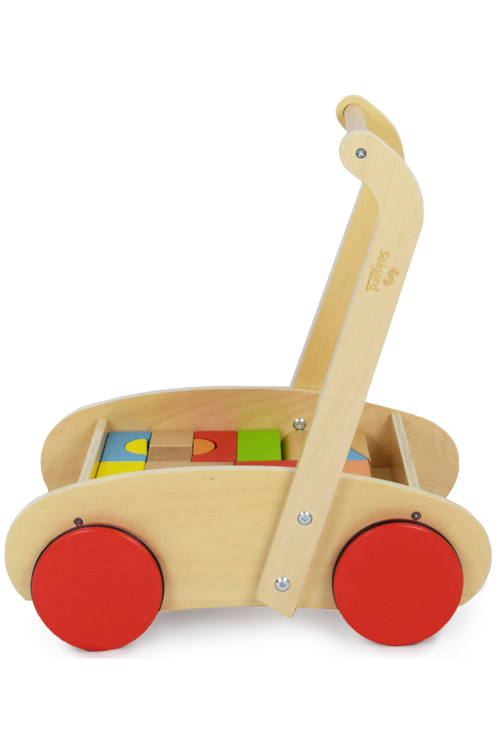 Carrito de empujar con bloques