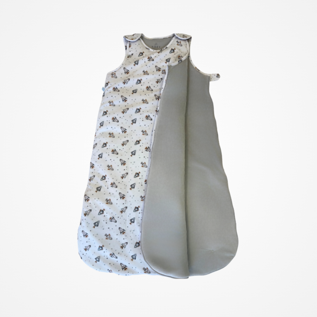 Saco de Dormir Viaje Estelar Pima/Plush Gris