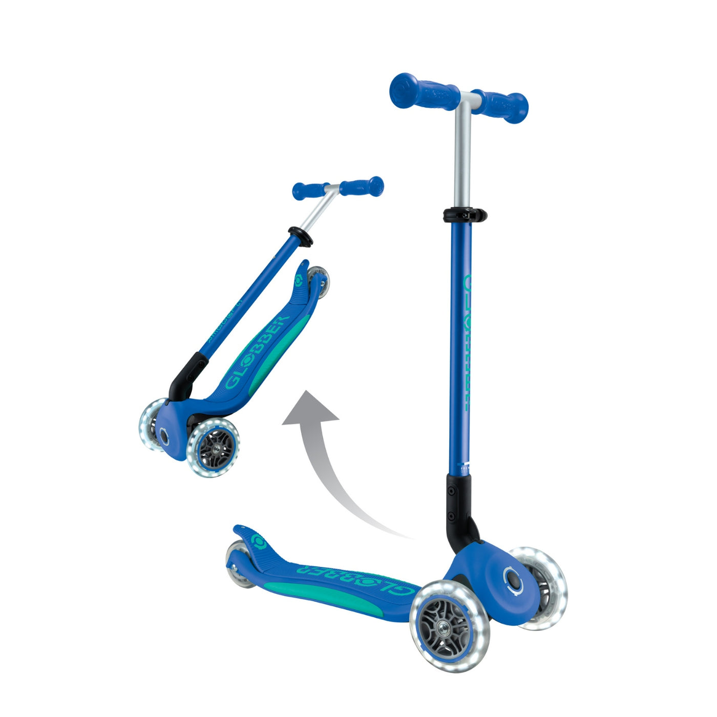 Scooter Elite Led Celeste