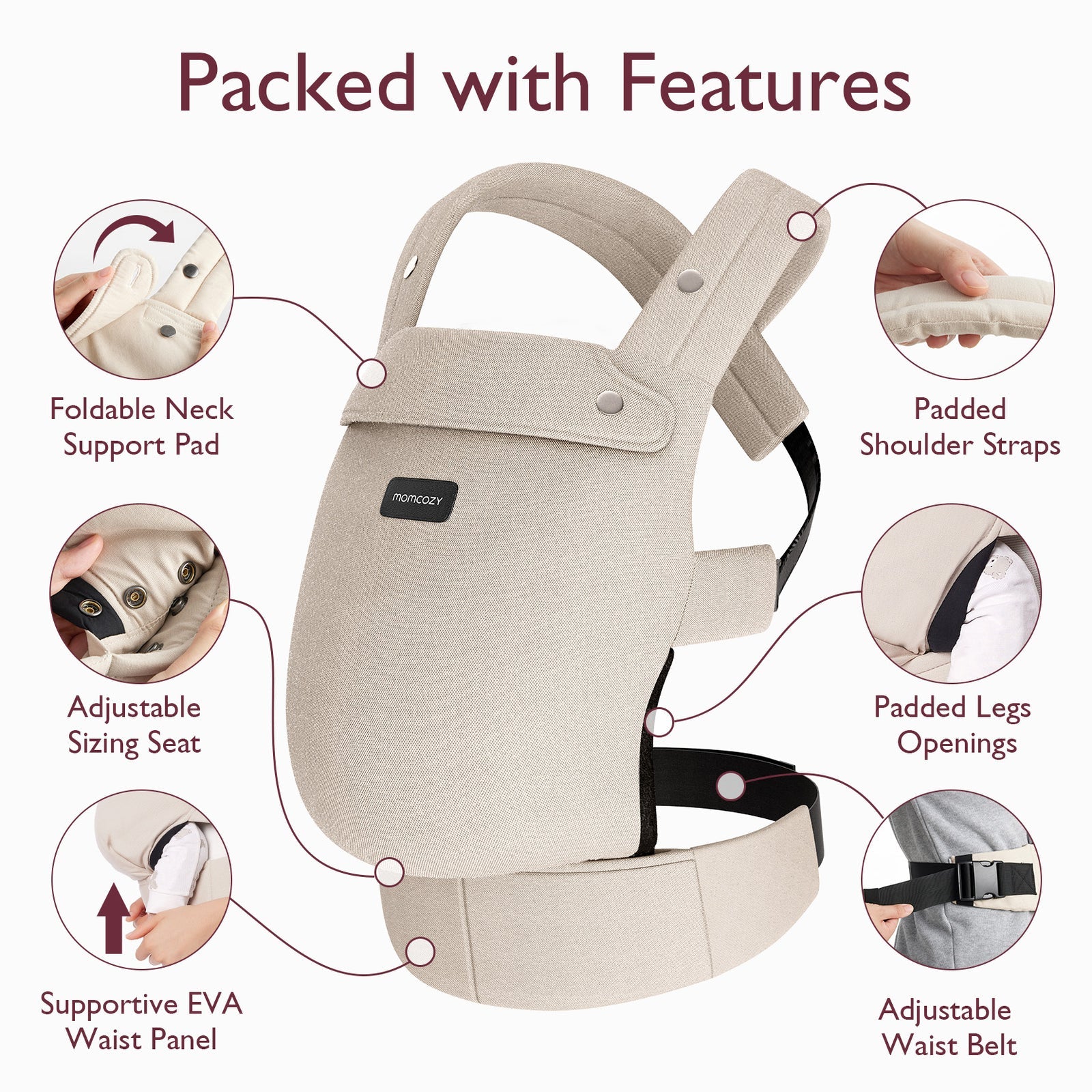 Portabebés Ergonómico Khaki