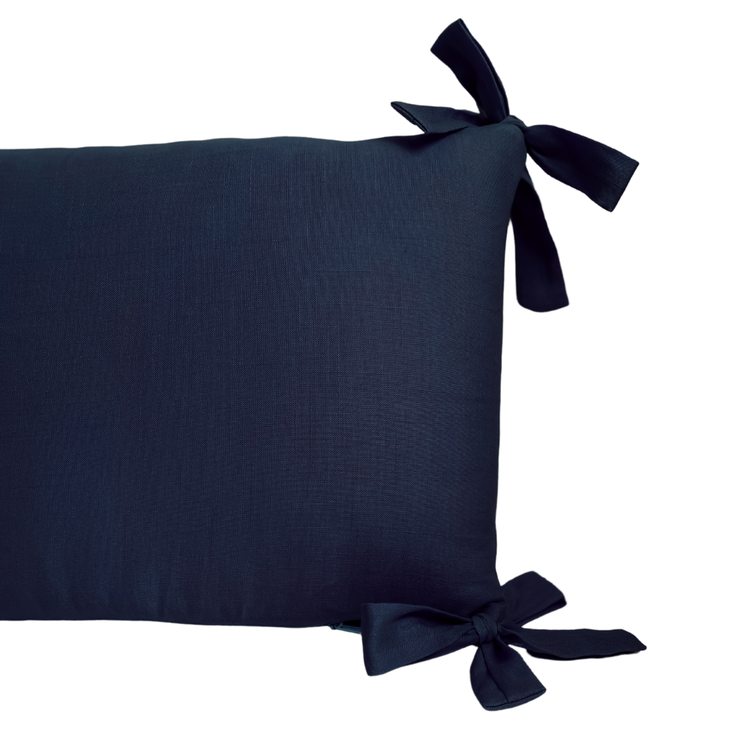 Protector de Cuna Lino Azul Noche