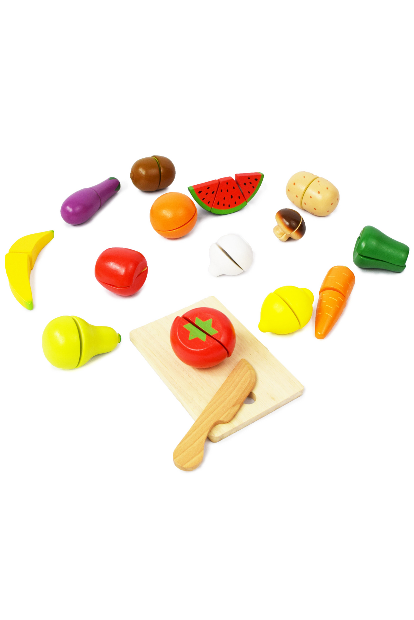 Juego de frutas y verduras para niños