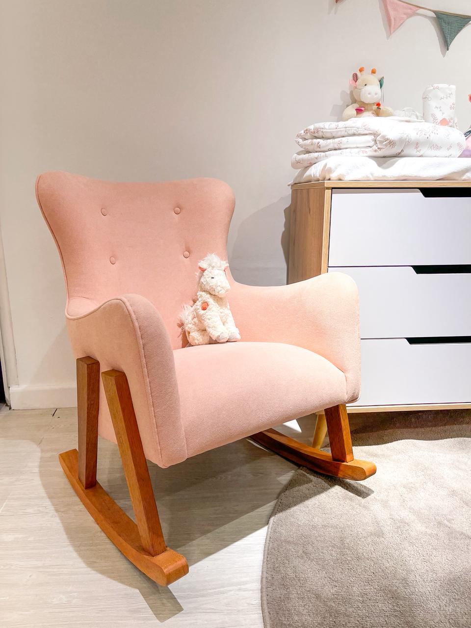 Mecedora Lactancia SOFT  Rosa