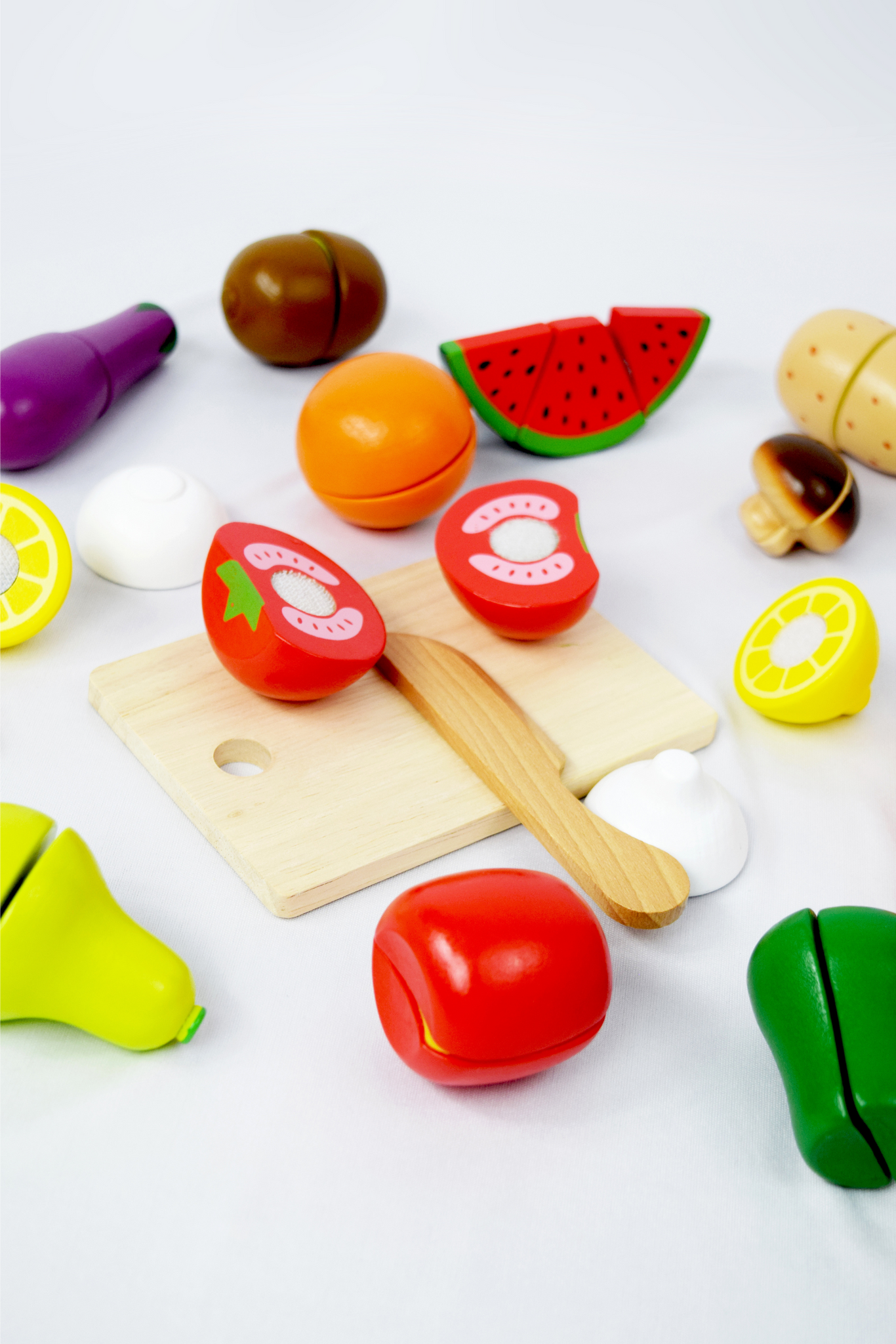 Juego de frutas y verduras para niños