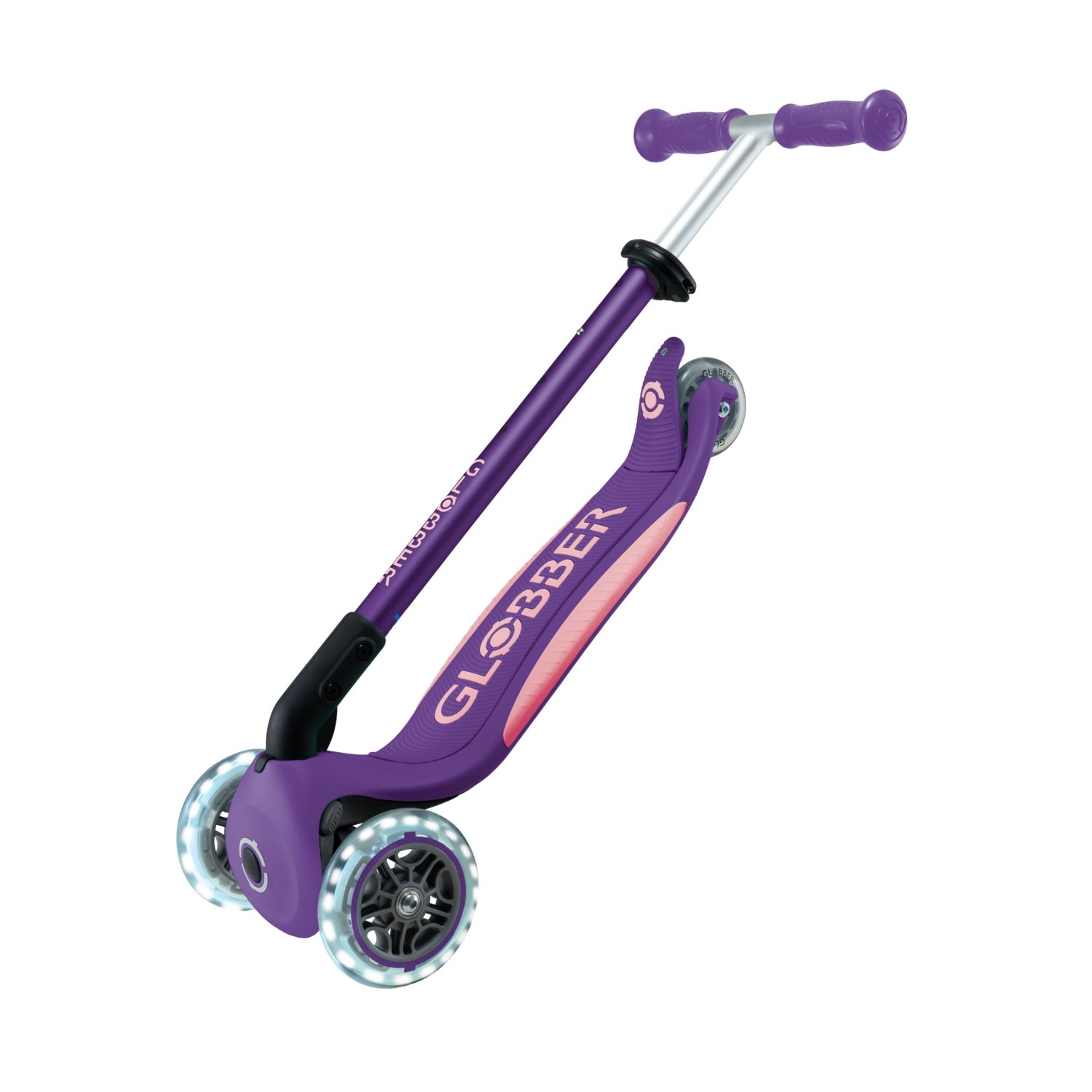 Scooter Primo Plegable Led Morado