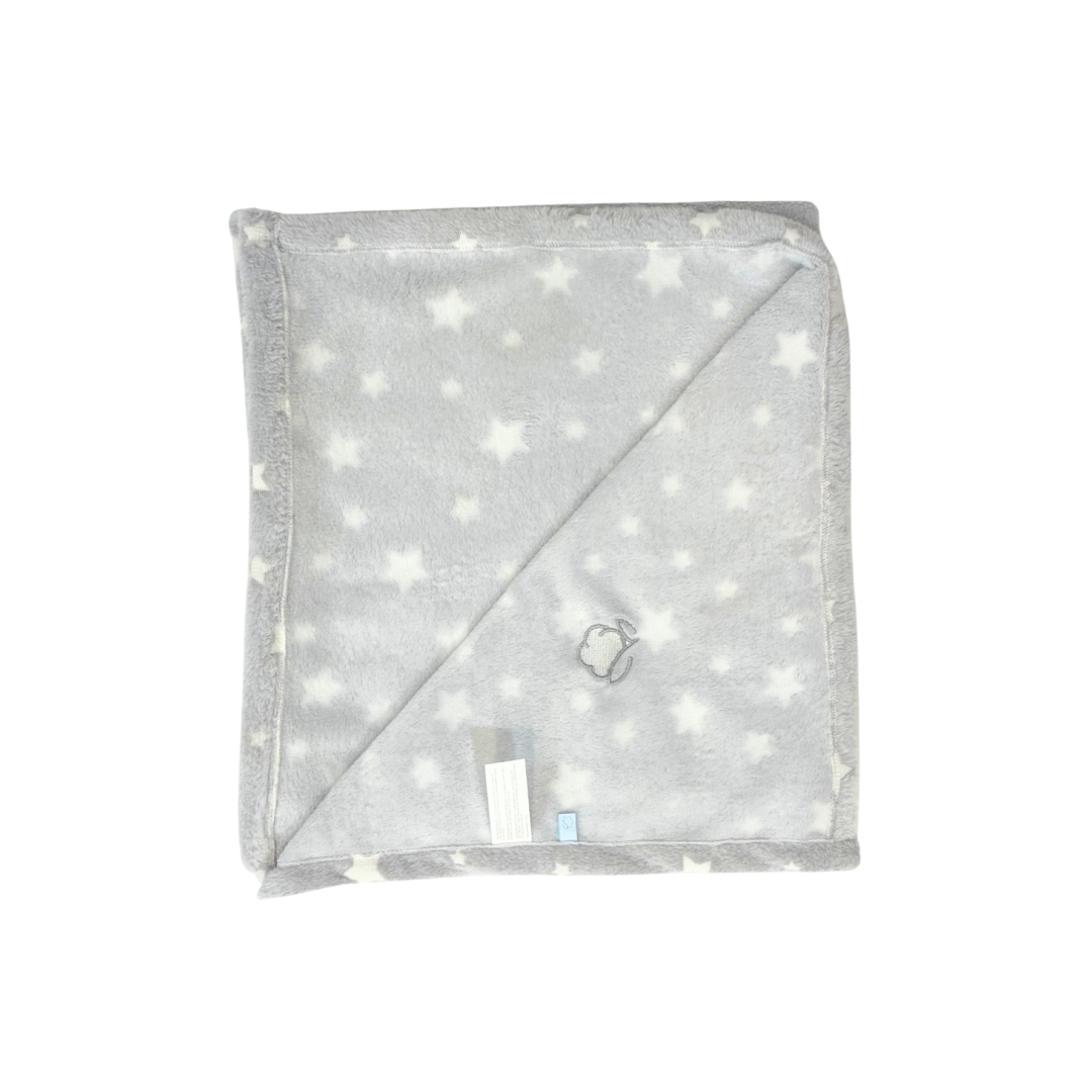Manta Plush Estrellitas Grises