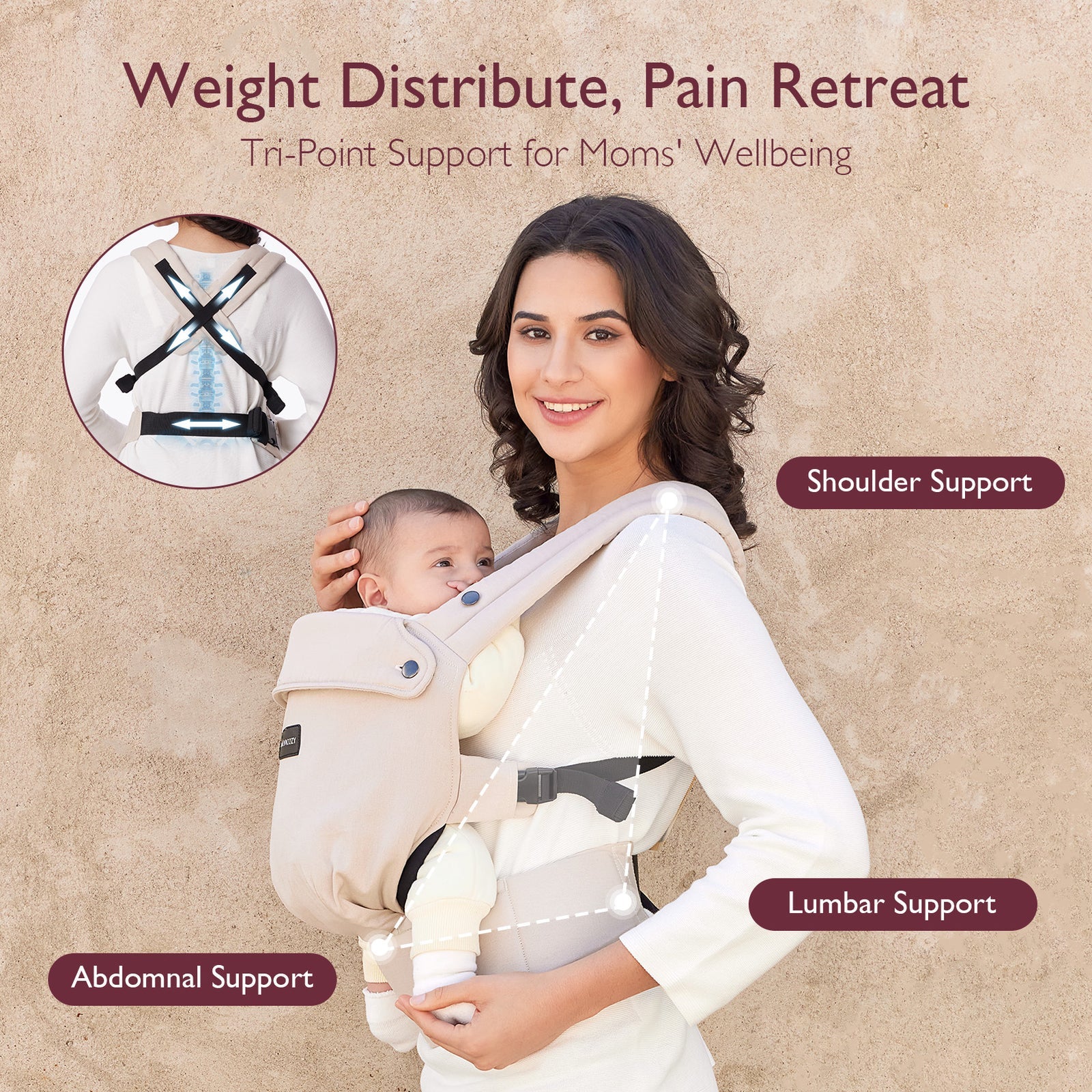 Portabebés Ergonómico Khaki