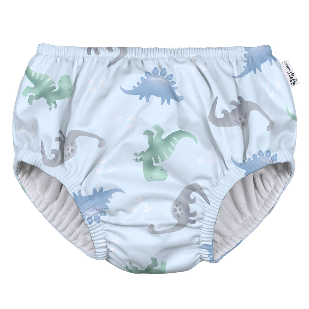Swim Diaper - Light Blue Dinos