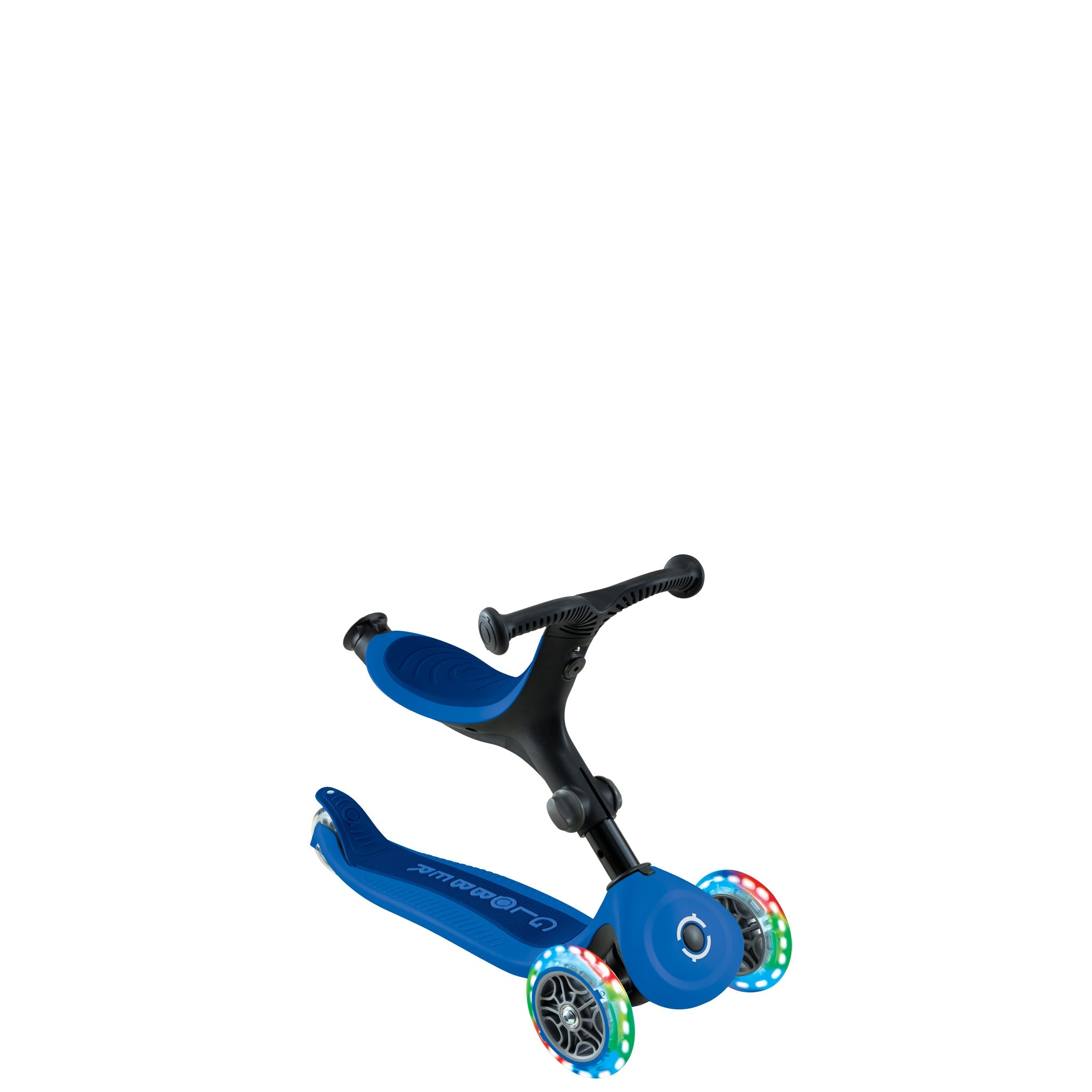 Scooter Go Up Plegable Azul Led Lights