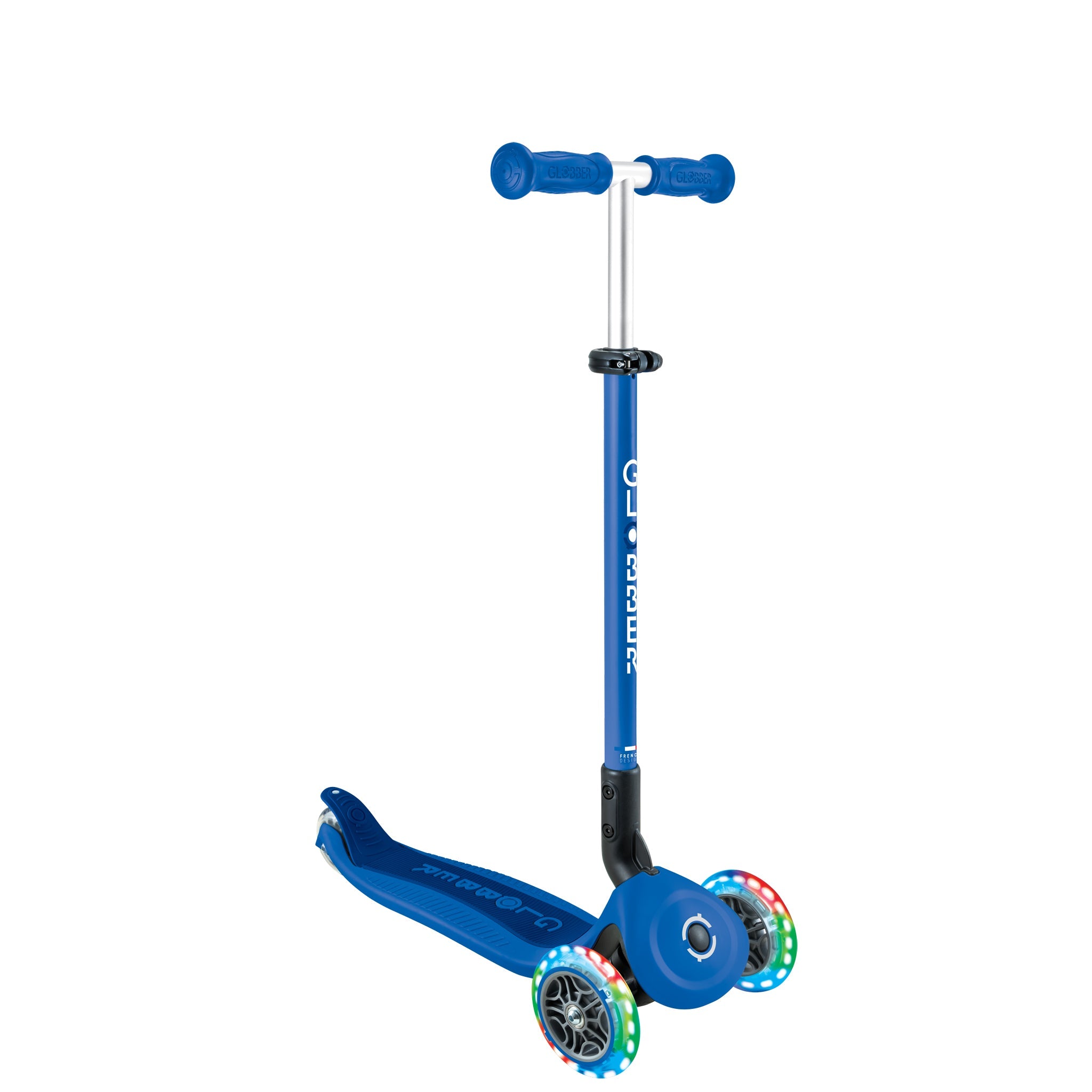 Scooter Go Up Plegable Azul Led Lights