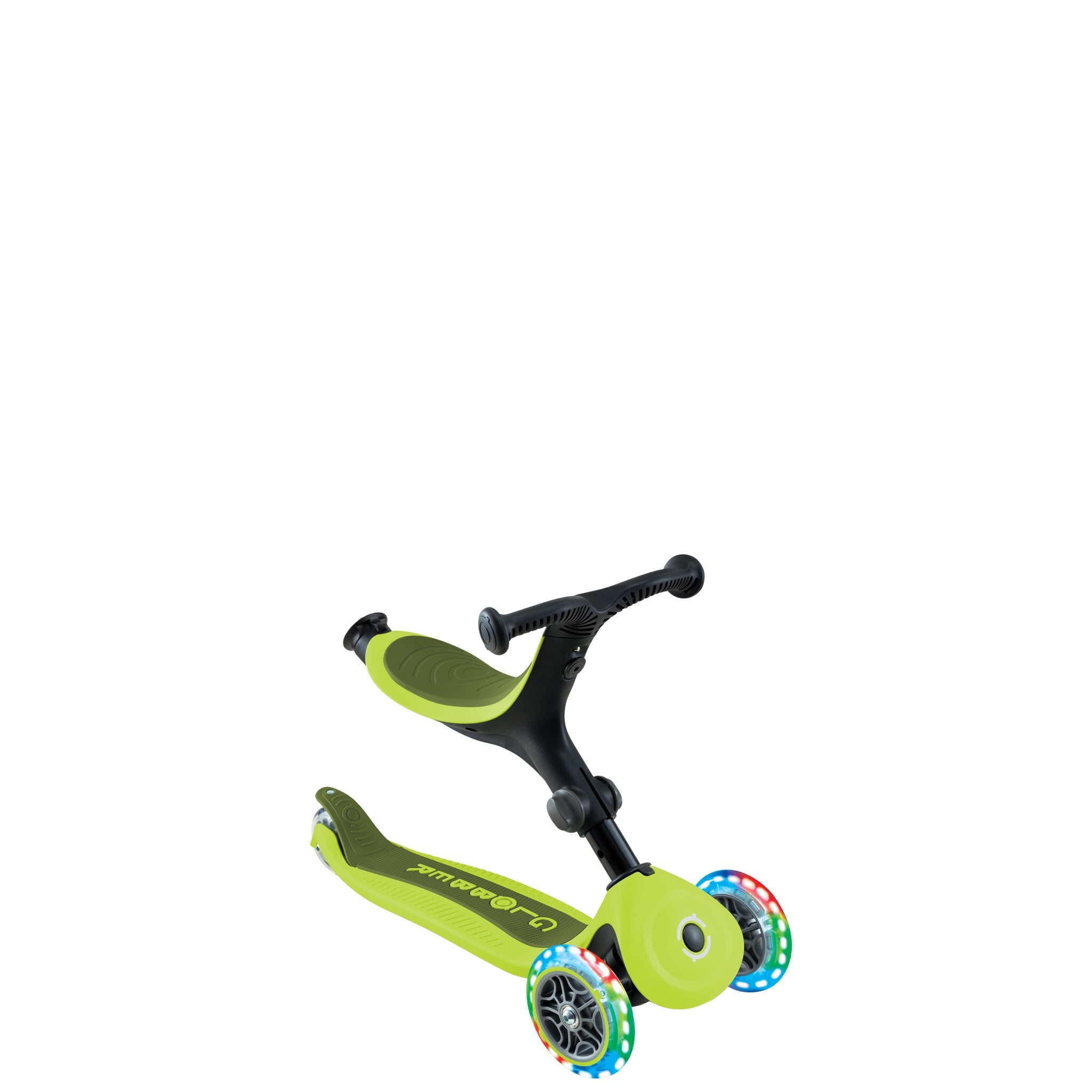 Scooter Go Up Plegable Verde Led Lights