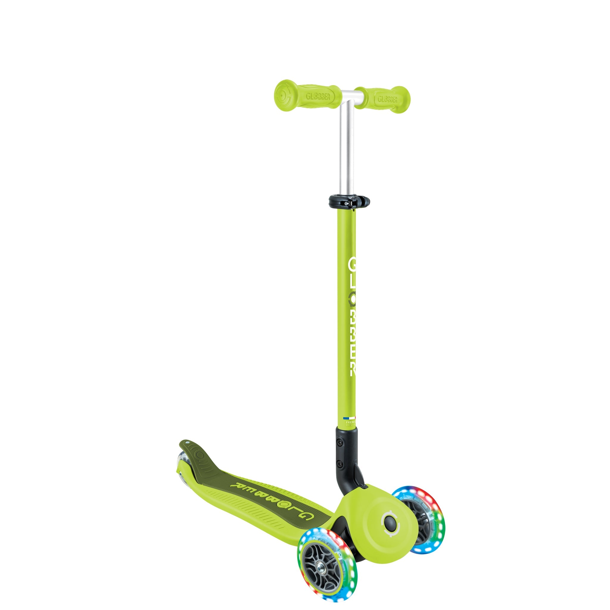 Scooter Go Up Plegable Verde Led Lights