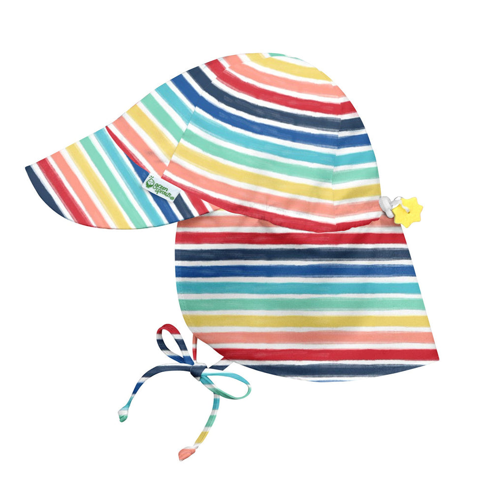 Flap Hat - Rainbow Stripe