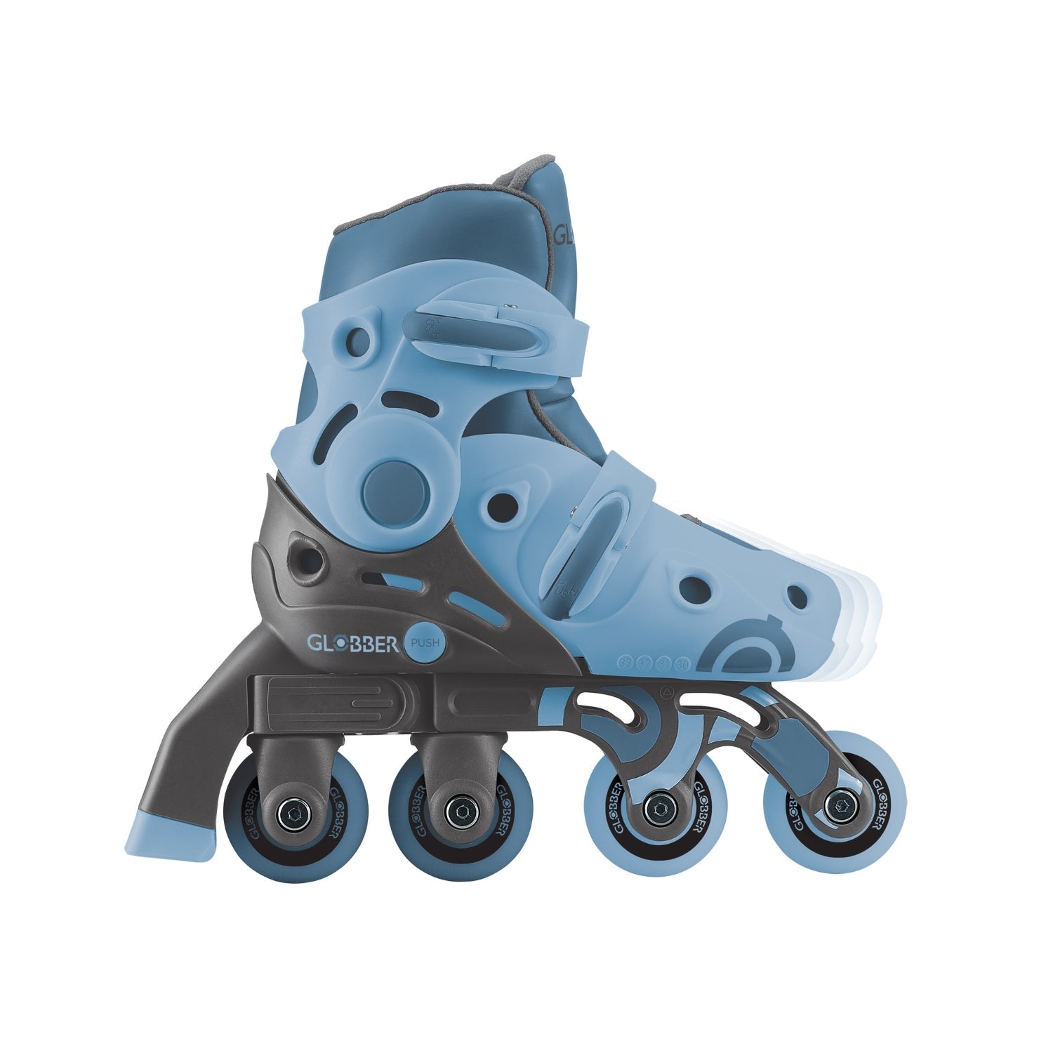 Patines de Aprendizaje 2 en 1 - Azul Acero