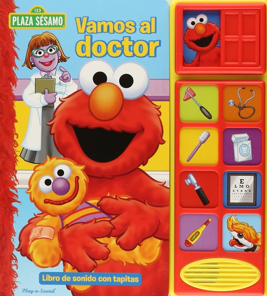 Libro Musical Elmo: Vamos al Doctor (9 botones)