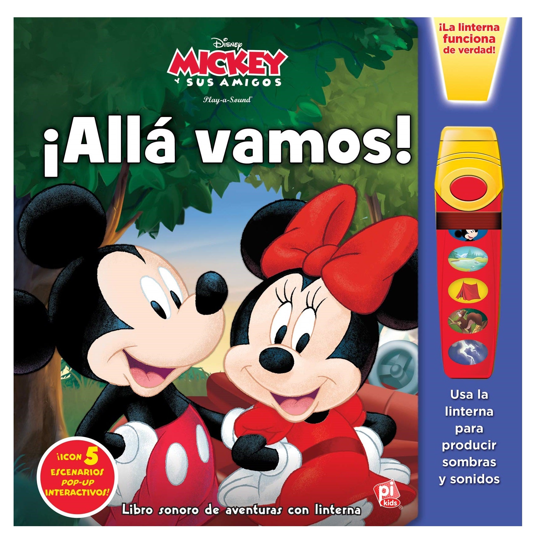Libro Sonoro con Linterna Minnie y Mickey: Allá Vamos