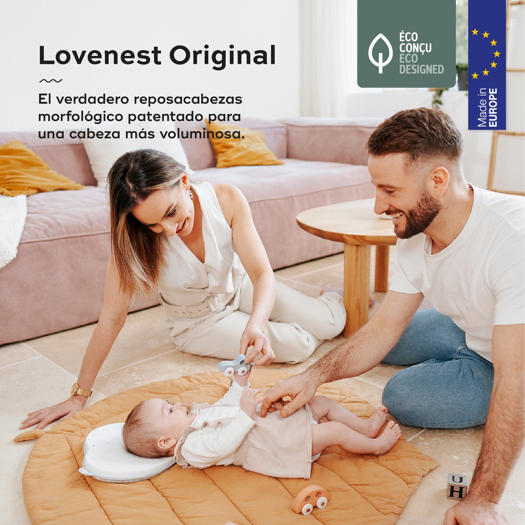 Lovenest: Protector de cabeza ergonómico color Blanco - Babymoov