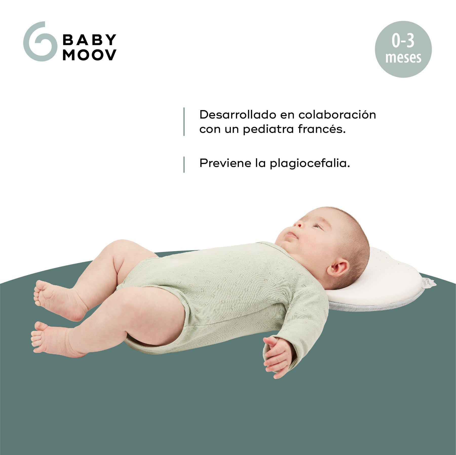 Lovenest: Protector de cabeza ergonómico color Blanco - Babymoov